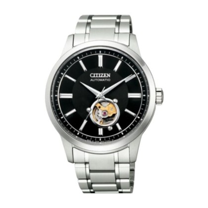 Citizen NB4020-96E Automatic 41.3mm Date Display Black Dial Stainless Steel Analog Men Watch